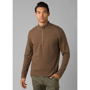 Prana Altitude Tracker 1/4 Zip Sweatshirt Men's‎ Camel Long Sleeve Size XXL NEW
